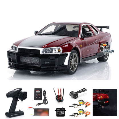 IN STOCK Capo 1/8 4x4 R34 4WD RC Roadster Racing Car Metal Radio Control Drift Vehicle RTR High Speed Top Quality Customized Painting