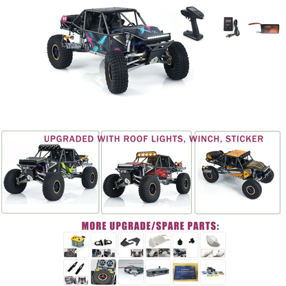 Capo U4 Queen CD1582X 1/8 Scale RC Crawler Truck 2 Speeds Remote Control Racing Vehicles Model RTR Car Model Upgrade Parts Winch LCD ESC Servo Motor  DIY Accessories