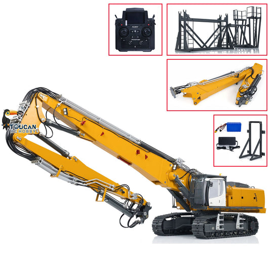 BUY 1 GET 1 FREE CUT 1/14 K970-300 RC Hydraulic Excavators Radio Controlled Demolition Machine With Replaceable 2-arm RTR Painted Version