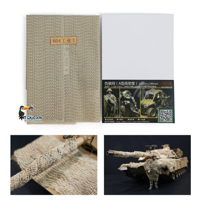 Soldier Camouflage Net for Henglong 1/16 RC Panzer Radio Control Tank 3838 USA M26 Model Tiger I DIY Car Bulldog 3839