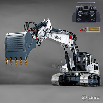 LESU 1/14 RC Full Hydraulic Excavator LR960 RTR Digger Frsky XE Radio Battery Without Sound System