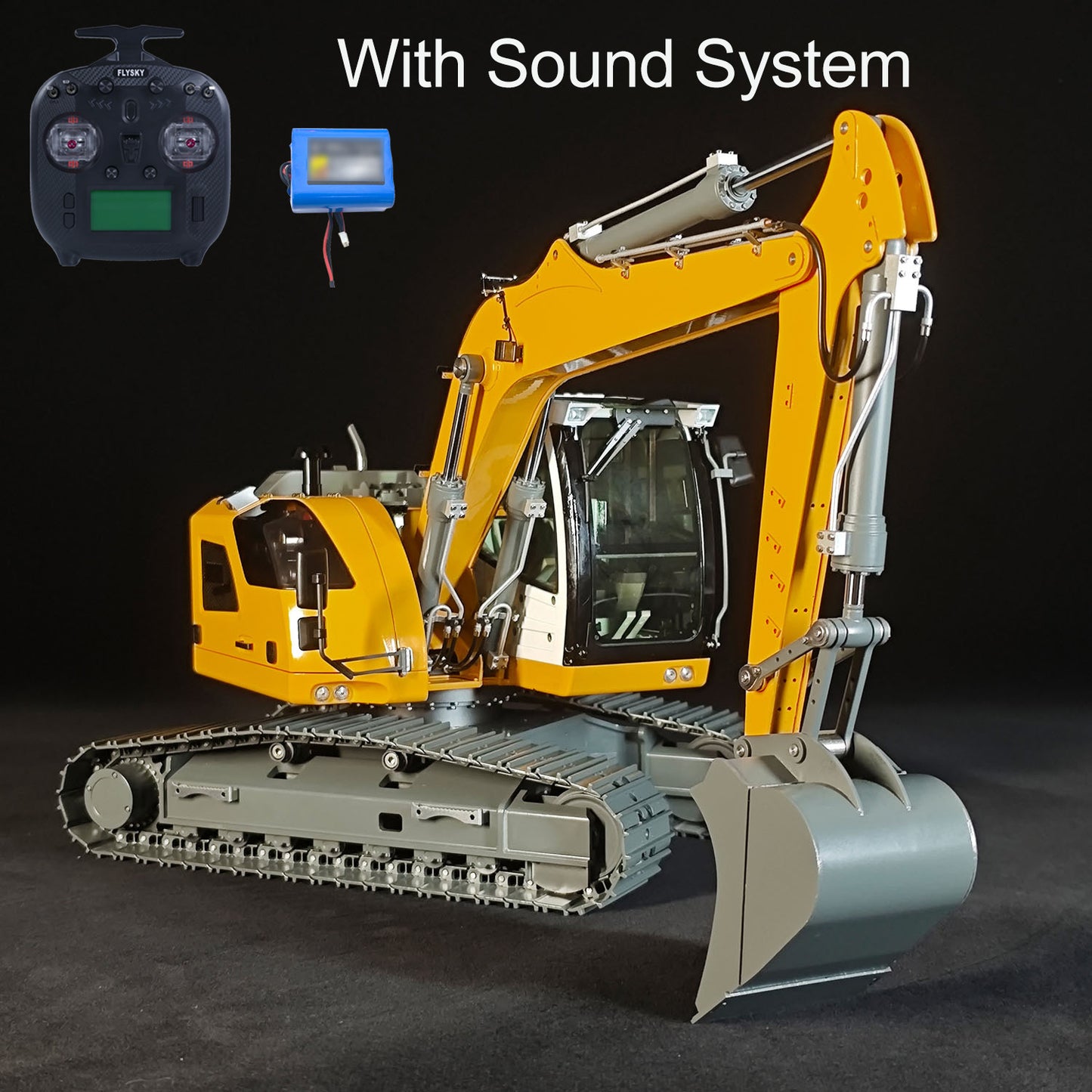 1/14 RC Hydraulic Excavator R920 JDM-208 Metal Remote Control Digger Model Sound