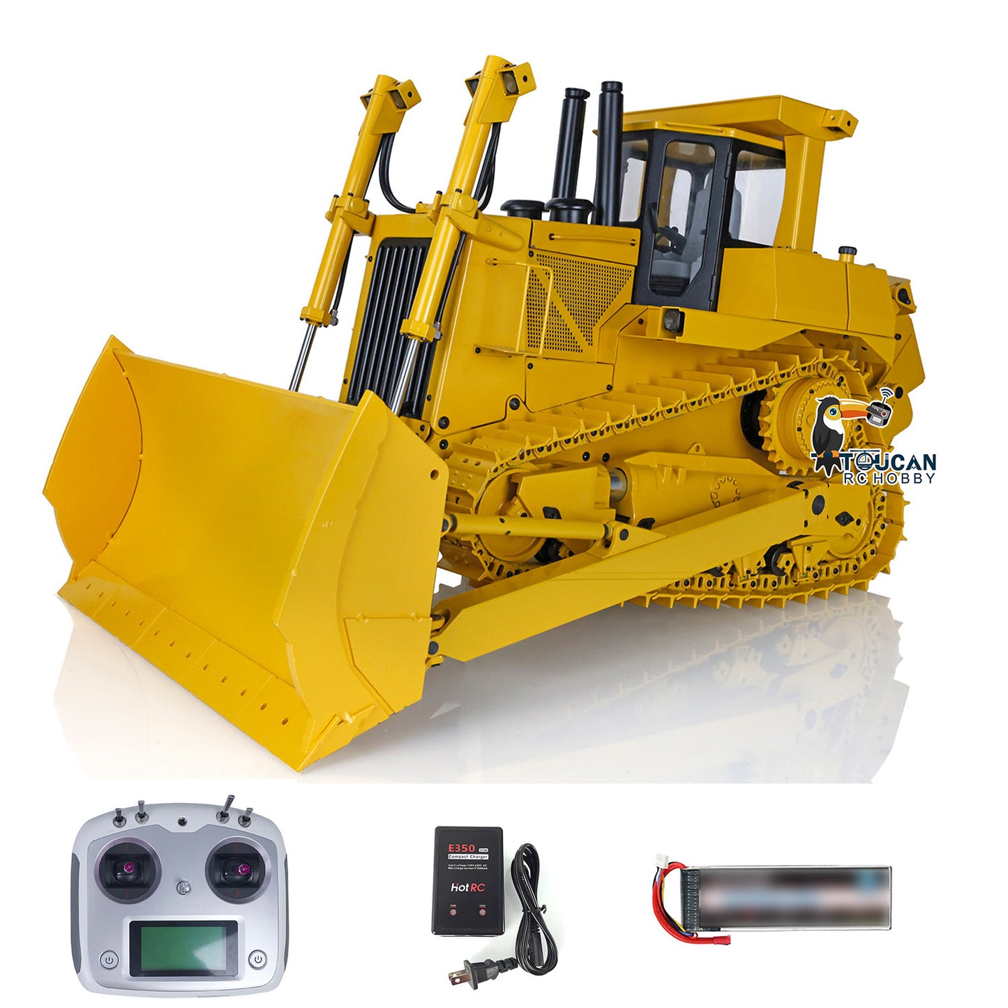 IN STOCK 1/14 Scale JDMODEL Metal RC Hydraulic Bulldozer DXR2 JDM-98 W/ Light Sound Pump Cylinder ESC Motor Battery