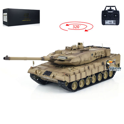 US Stock Tongde 1/16 RC Tank German Leopard2A7 BB Shooting Infrared Battle Electric Radio Controlled Military Panzer Armored Model