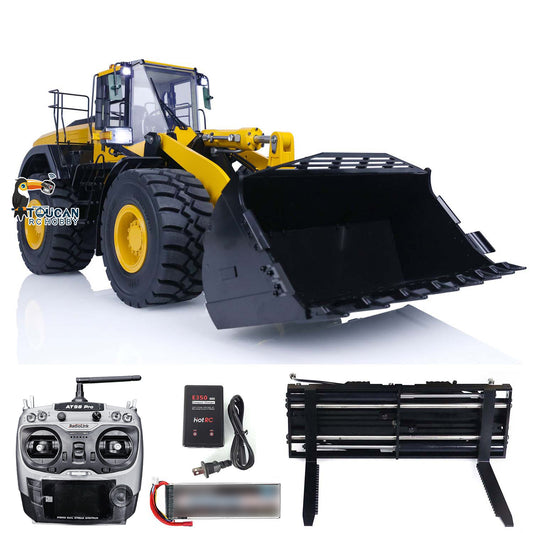 1/14 MTM Metal Assembled RC WA480 RTR Hydraulic Loader Model W/ Battery Reversible Bucket Tiltable Dozer Blade