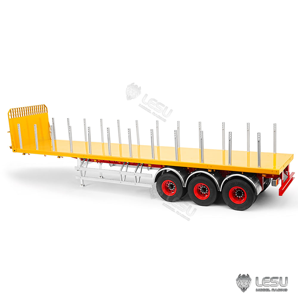 LESU 1/14 40FT Semi Metal Trailer Assembled and Painted/Unpainted for RC Tractor Truck Electric Cars DIY Models