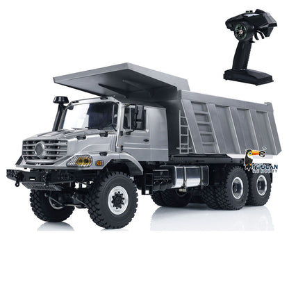 JDM 180 1/14 6x6 RC Hydraulic Dumper Truck Metal Remote Control Tipper Car Hobby Model Toy Gift for Children Adults