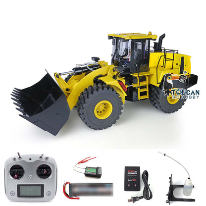 XDRC 1/14 Scale Metal WA470 RC Hydraulic Loader 980L Ready to Run Earth Mover W/ Lights Sound Battery