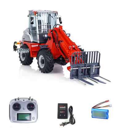 1:14 LESU RTR RC Hydraulic Telescopic Arm Loader AT1050 Fork Lift Truck Model Assembled and Painted 478*165*221