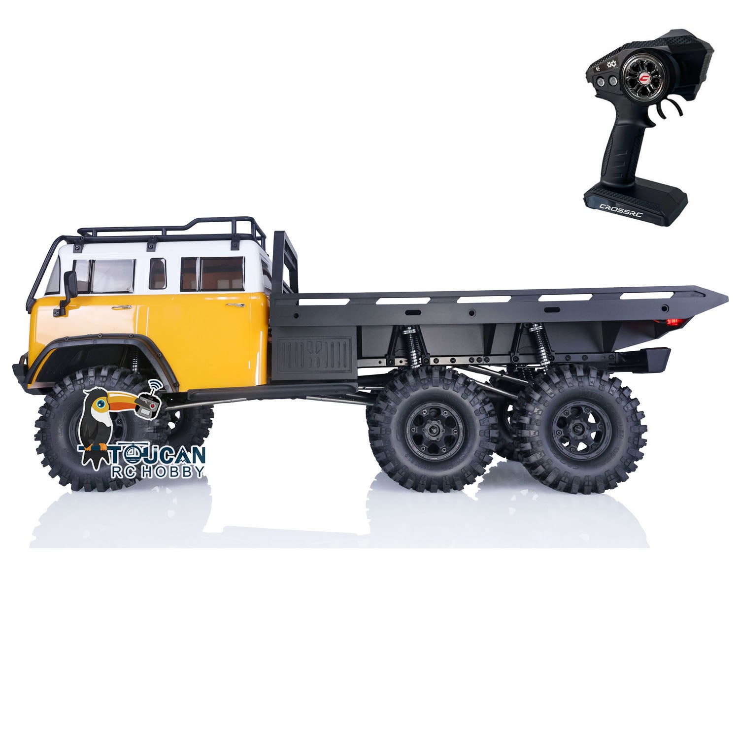 CROSSRC JT6 6WD 6X6 1/10 RC Crawler RTR 2.4GHz Remote Control Flatbed Car  Model ESC Motor Servo Lights DIY Emulated Vehicle Toy