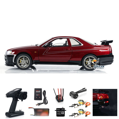 IN STOCK Capo 1/8 4x4 R34 4WD RC Roadster Racing Car Metal Radio Control Drift Vehicle RTR High Speed Top Quality Customized Painting