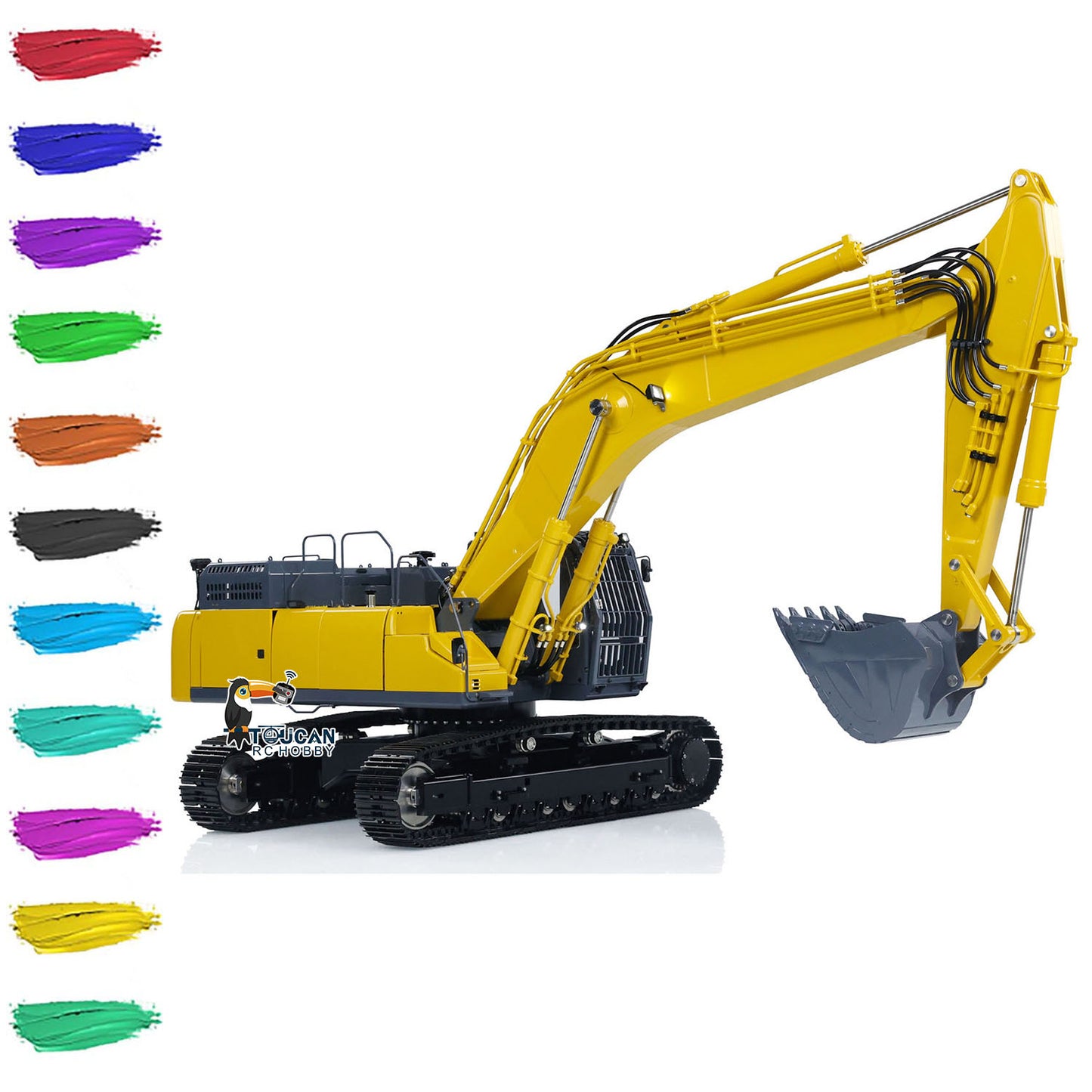 LESU 1/14 SK500LC RC Hydraulic Digger Metal Wireless Remote Control Excavators RTR PNP 580*443*255mm ESC Motor Servo