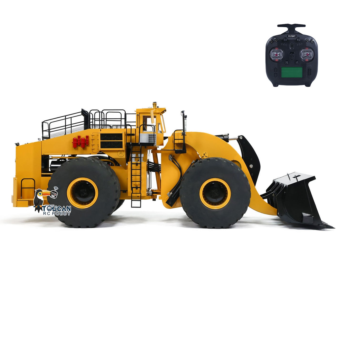 150KG 1/14 L2350 TOUCAN RC Hydraulic Loader Heavy Duty Remote Control Construction Vehicles Sound Light System Smoke Unit