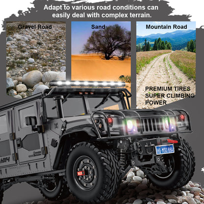 US STOCK HG 1/10 4x4 P415A RC Off-road Vehicle Radio Controlled Crawler Car Pick-up Sound Light Smoke Unit