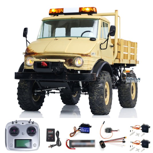 LESU 1/10 4*4 Metal RC Off-Road Vehicles Remote Control Car UM406 Painted Assembled Trucks RTR ESC Servo FS I6S