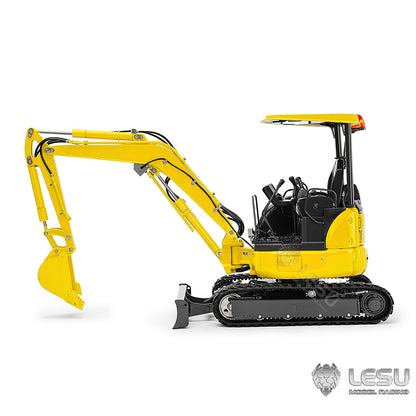 LESU 1/14 Mini RC Hydraulic Excavator PC30 Metal 6CH Valve Digger ST8 Radio Controlled Simulation Engineering Vehicle Model Toy