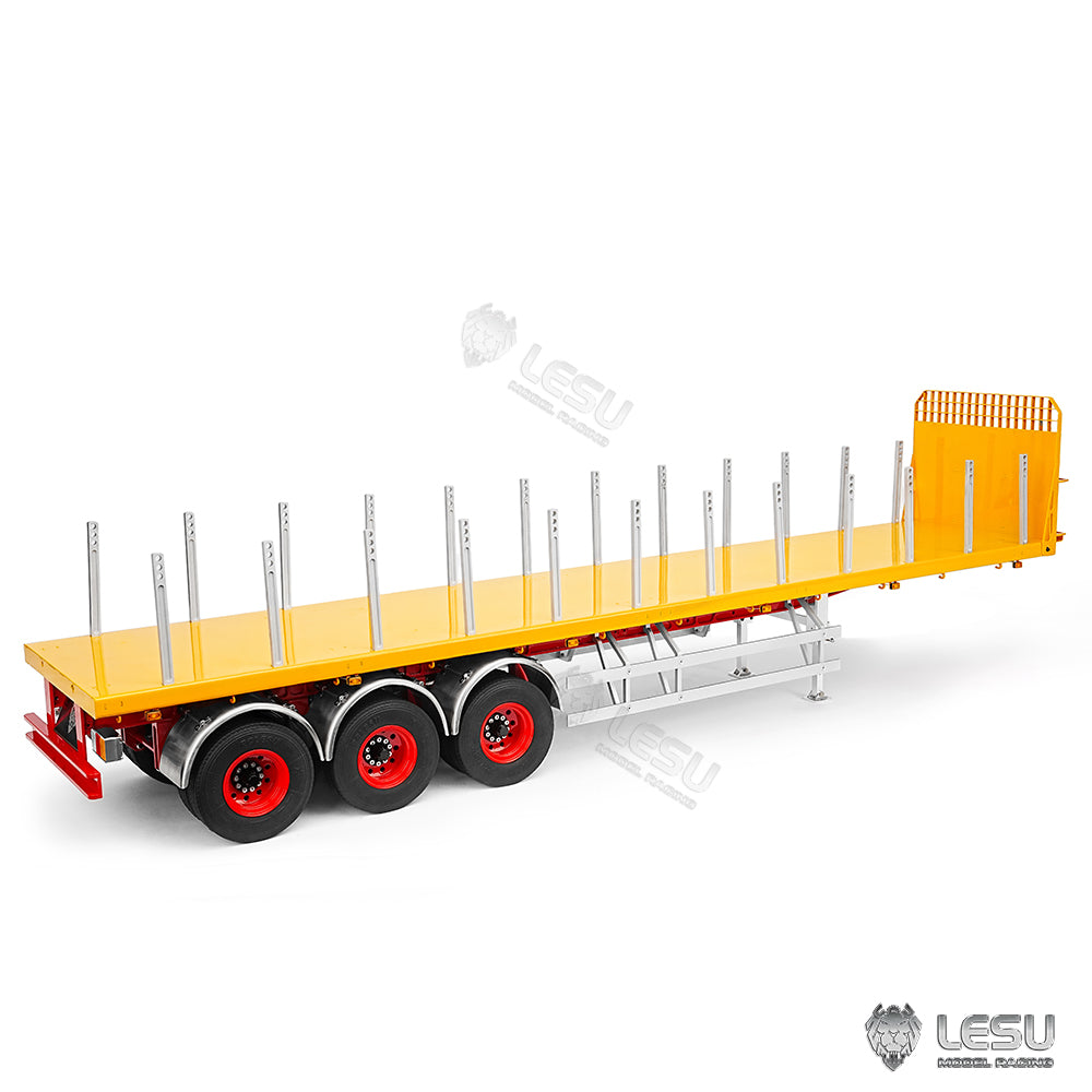 LESU 1/14 40FT Semi Metal Trailer Assembled and Painted/Unpainted for RC Tractor Truck Electric Cars DIY Models