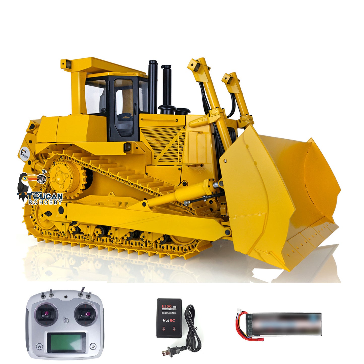 IN STOCK 1/14 Scale JDMODEL Metal RC Hydraulic Bulldozer DXR2 JDM-98 W/ Light Sound Pump Cylinder ESC Motor Battery