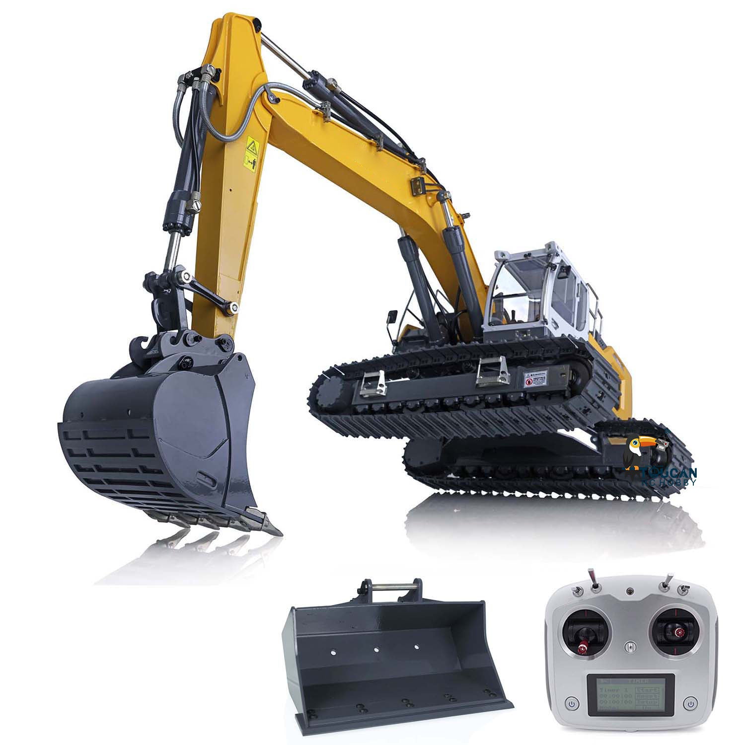 IN STOCK 945 Metal 1/14 Hydraulic RC Tracked Excavator Remote Control  Painted Assembled Truck W/ I6s ESC Motor Servo Coupler