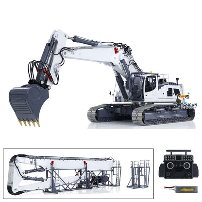 LESU 1/14 RC Heavy Full Hydraulic Demolition Excavator Aoue LR960 XE Two Type Digging Arms RTR Model Digger Construction Car