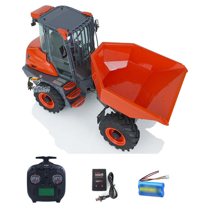 LESU 1/14 Metal Painted RC Remote Controlled Hydraulic Articulated Dumpers AOUE 6MDX Ready To Run Motor ESC Light System