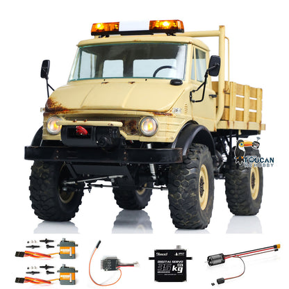 LESU 4x4 1/10 RAVE-UM406 Upgraded Brushless Motor ESC Sound Light Winch Remote Control Climbing Truck RC Off-Road Vehicle Model