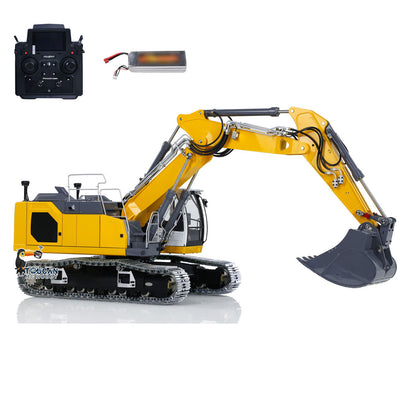 IN STOCK LESU LR945 1/14 3-arm RC Hydraulic Equipment Metal Excavator Remote Control Digger Electric Vehicle Kits PNP RTR Optional Versions