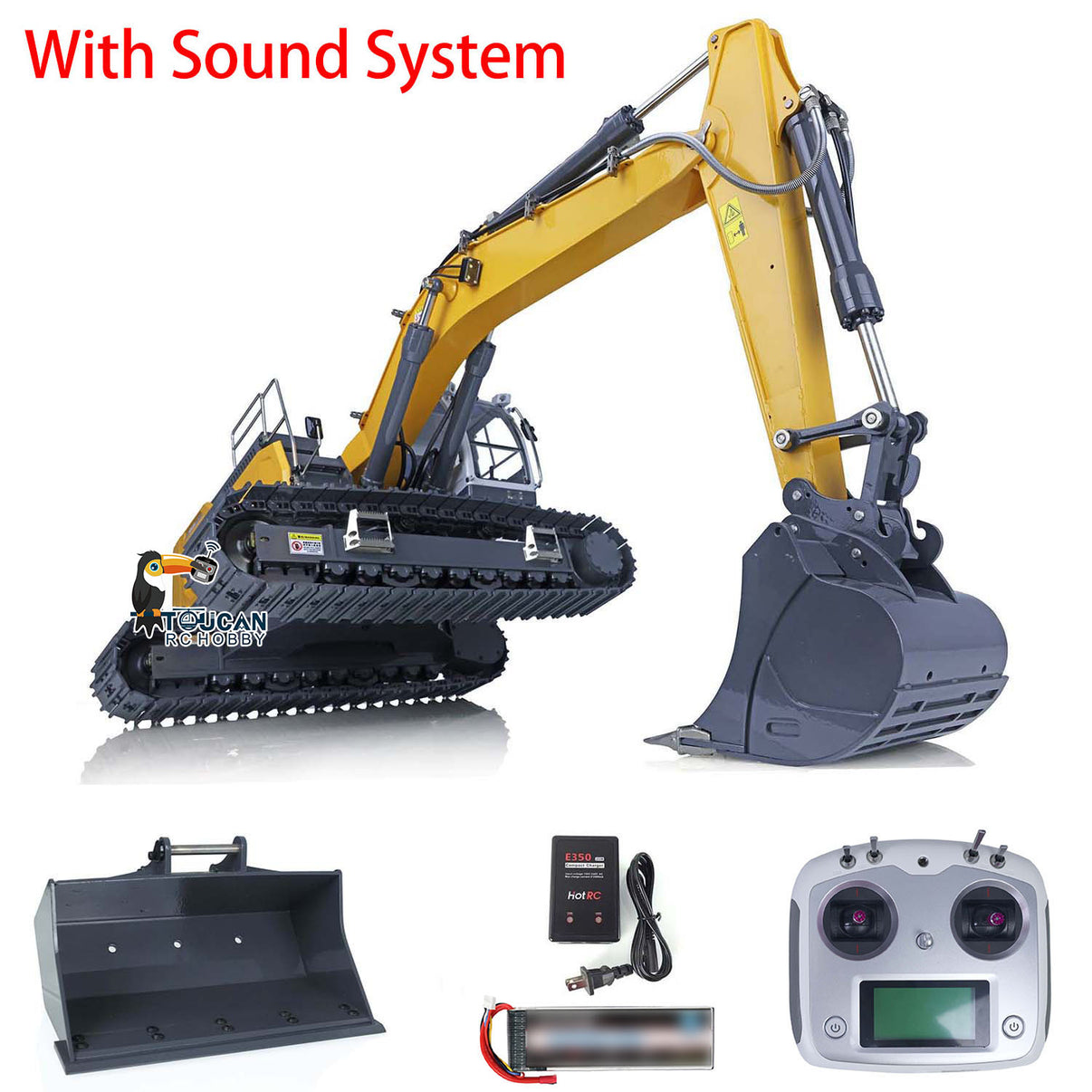 114 Metal R945 Rc Hydraulic Excavator Rtr Radio Controlled Digger Diy