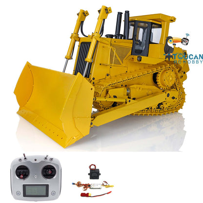 US STOCK Metal 1/14 RC Hydraulic Equipment Radio Controlled Bulldozer DXR2 Dozer New Sound Module Assembled and Painted PNP