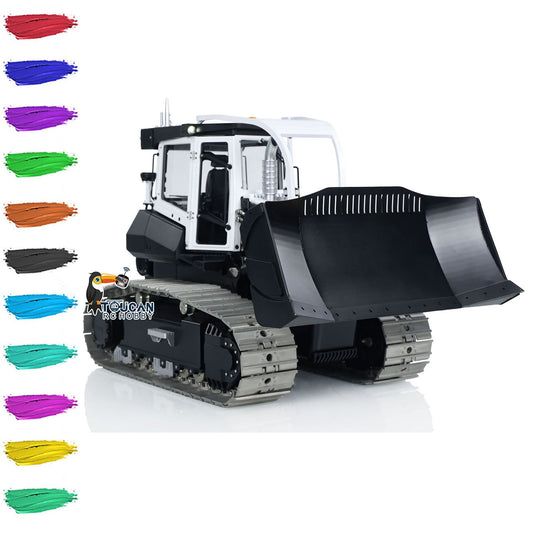 LESU 1/14 RC Dozer Metal Hydraulic Aoue 850K Remote Controlled Bulldozer Models Painted and Assembled ESC Motor Servo Light System