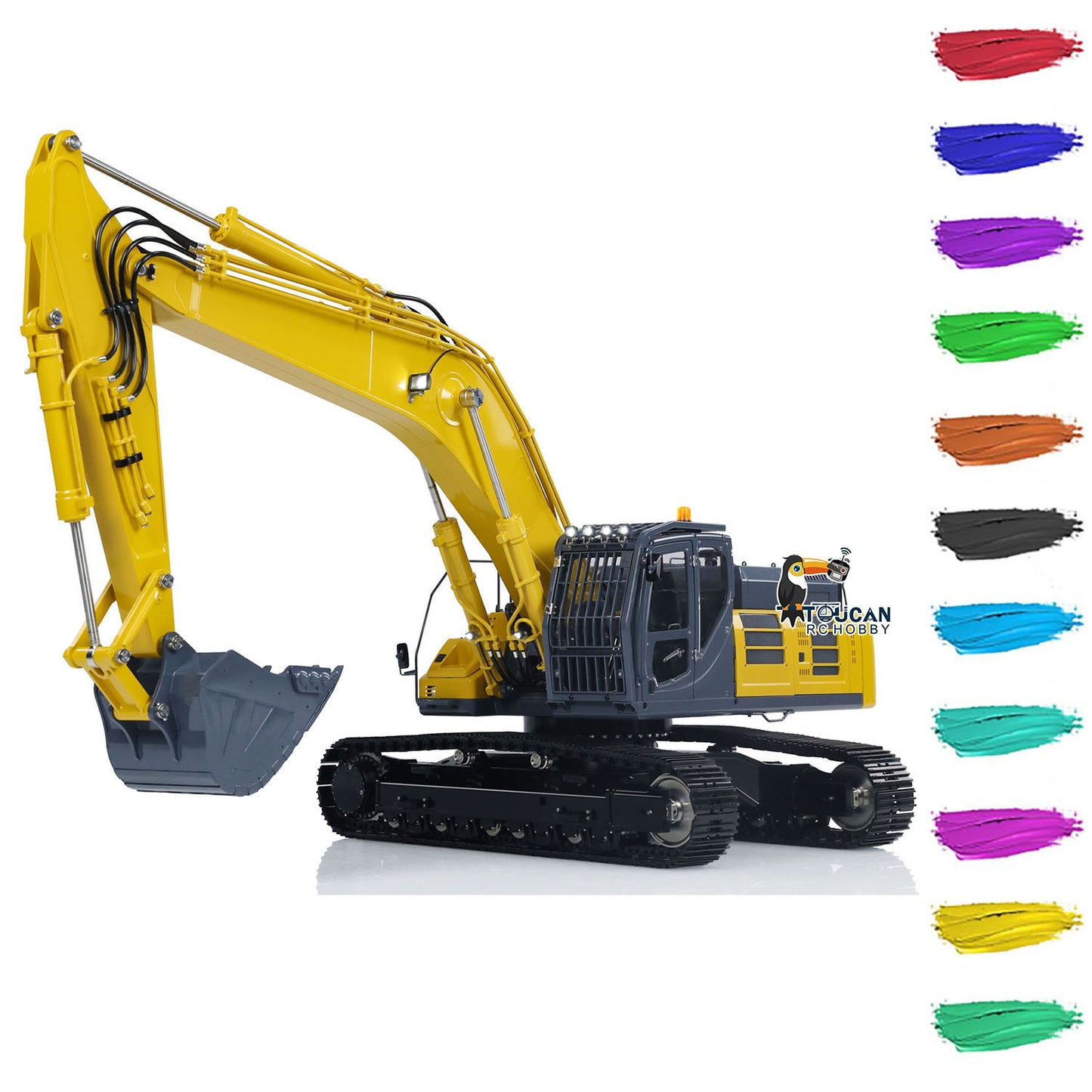 LESU 1/14 SK500LC RC Hydraulic Digger Metal Wireless Remote Control Excavators RTR PNP 580*443*255mm ESC Motor Servo