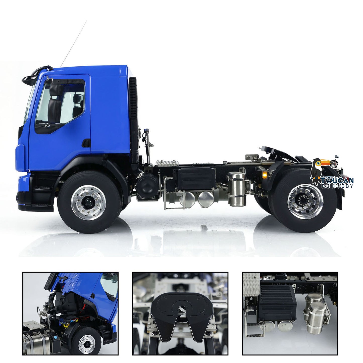 LESU 4x4 RC Tractor Truck 1/14 RTR Painted Assembled Radio Controlled Car Light Battery Metal Chassis ESC Motor