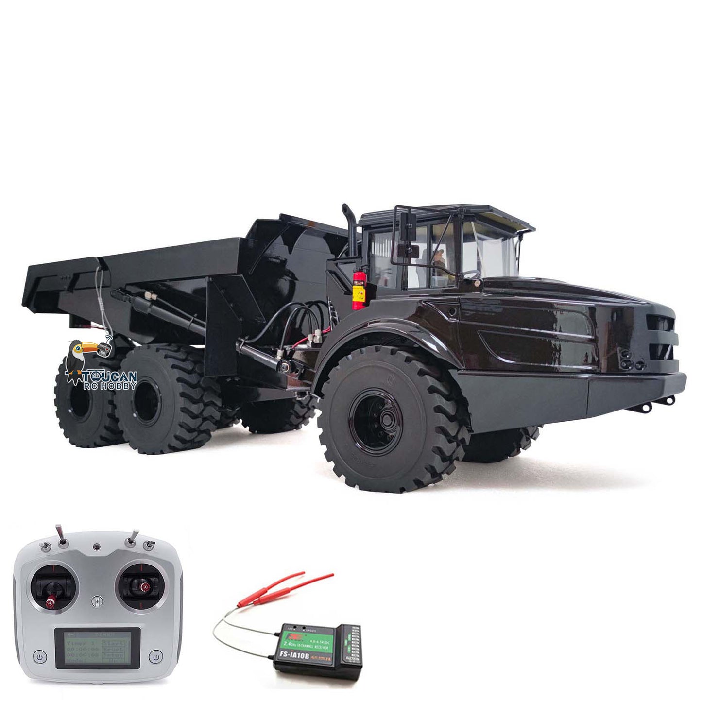 IN STOCK Remote Control 1/14 6x6 Metal Hydraulic lifting Articulated Truck A40G RC Dumper Toys Model Motor Servo Transmitter