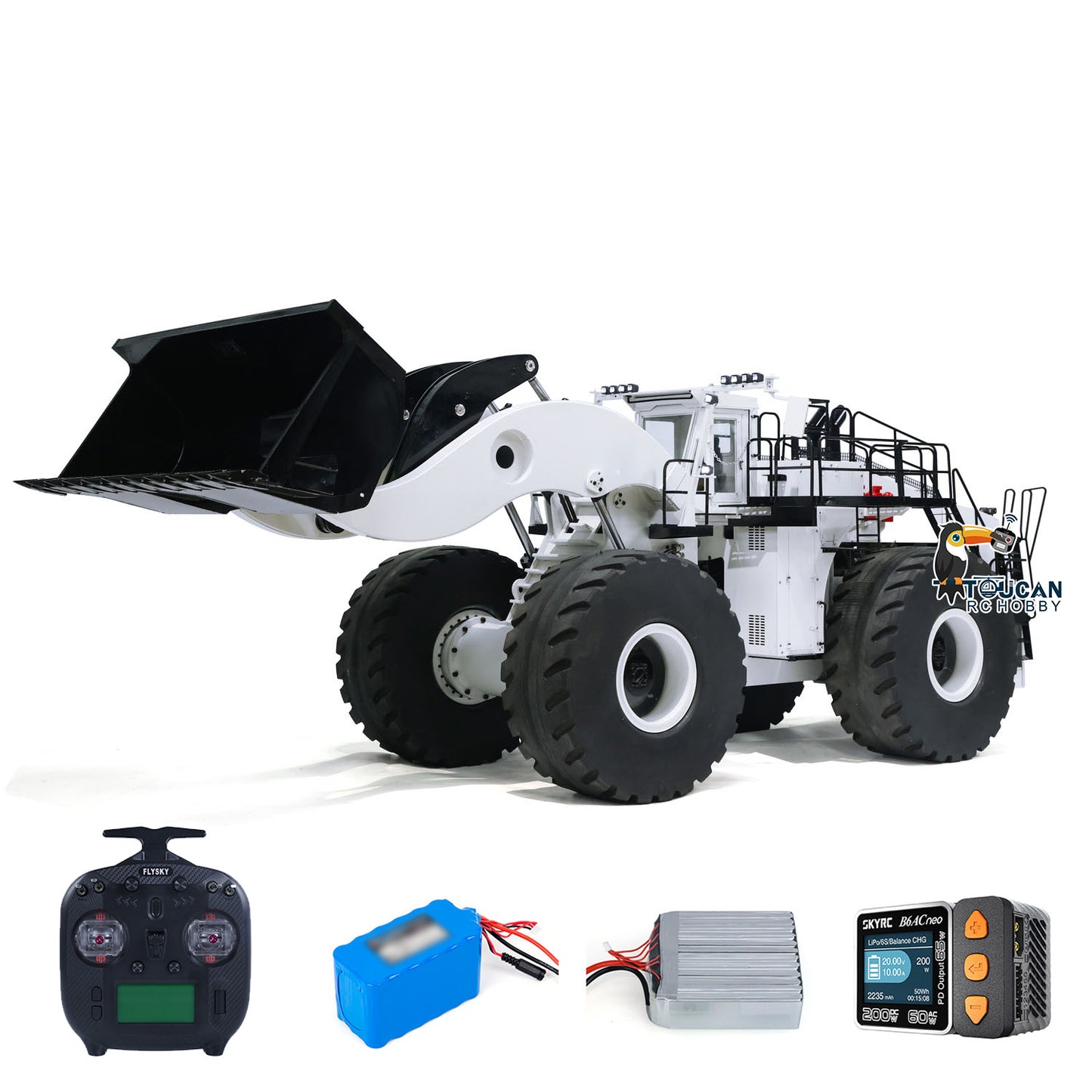 TOUCAN 1:14 L2350 RC Hydraulic Loader Heavy Duty RTR Radio Control Construction Vehicle Assembled and Painted 150x58x60cm