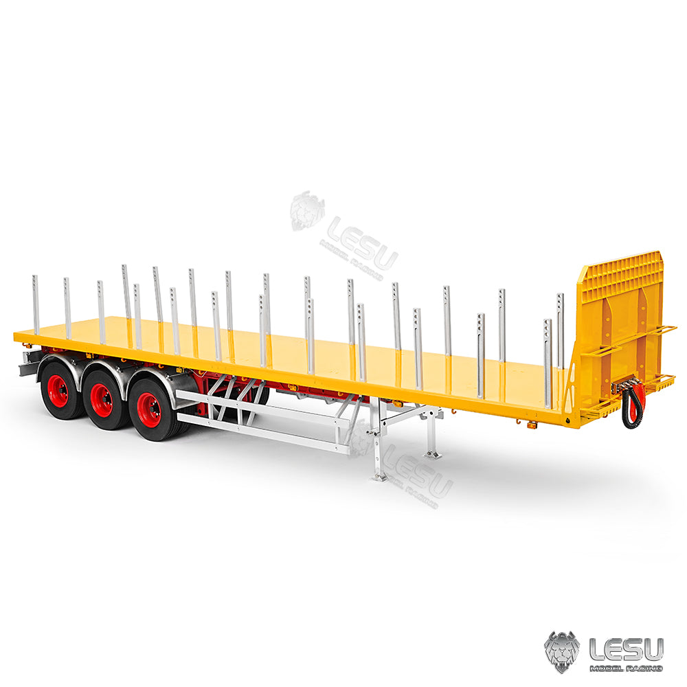 LESU 1/14 40FT Semi Metal Trailer Assembled and Painted/Unpainted for RC Tractor Truck Electric Cars DIY Models