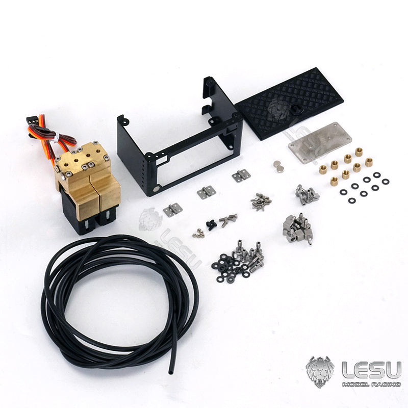 LESU Tool Box Reversing Valve Oil Pipe Set for Z0031 1/14 Remote C Roll on/off Crane Hydraulic Truck RC Dumper TGS Model