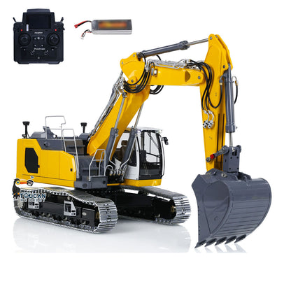 IN STOCK LESU LR945 1/14 3-arm RC Hydraulic Equipment Metal Excavator Remote Control Digger Electric Vehicle Kits PNP RTR Optional Versions