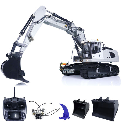 1/14 Radio Control 946-3 Metal Excavator 10 Channels Tracked Excavator Painted Body Rotary Metal Tiltable Bucket Ripper