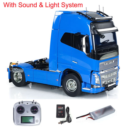 1/14 4x2 RC Tractor Truck RTR TAMIYA 56375 FH16 XL750 3-speed Remote Control Customized Painted Vehicle Light Sound Battery