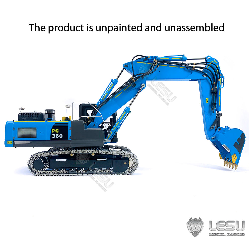 LESU 1 14 RC Hydraulic Unpainted Excavators 3 Arms Digger Model PC360 TOUCAN RC HOBBY