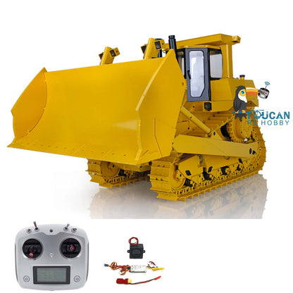 US STOCK Metal 1/14 RC Hydraulic Equipment Radio Controlled Bulldozer DXR2 Dozer New Sound Module Assembled and Painted PNP