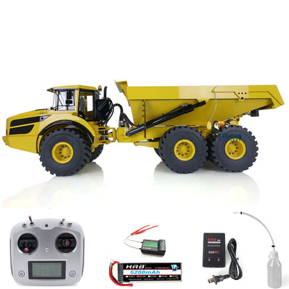 XDRC A40G 1/14 6x6 Metal Hydraulic RC Articulated Truck Radio Controlled Dumper Tipper RTR MODEL Toys Construction Vehicles