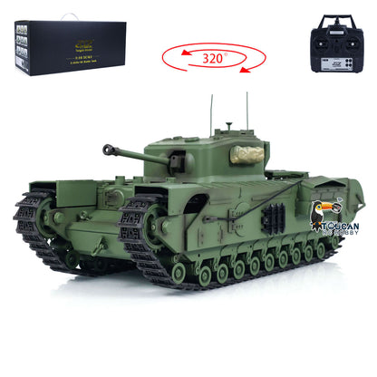 IN STOCK 1/16 Tongde RC Battle Tank Churchill Mk.VII Remote Controlled Panzer Electric Infantry Fighting Vehicles Barrel Recoil System