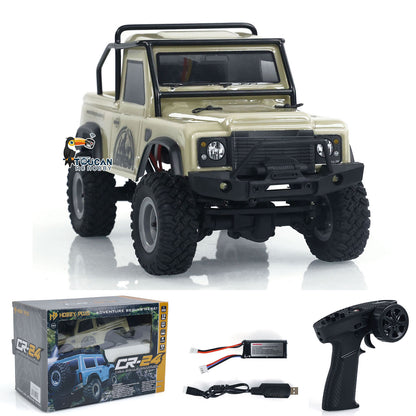 1:24 4x4 4WD RC Off-road Vehicles Mini Remote Control Climbing Crawler Car DIY Simulation Model ESC Servo Light System