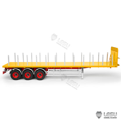 LESU 1/14 40FT Semi Metal Trailer Assembled and Painted/Unpainted for RC Tractor Truck Electric Cars DIY Models