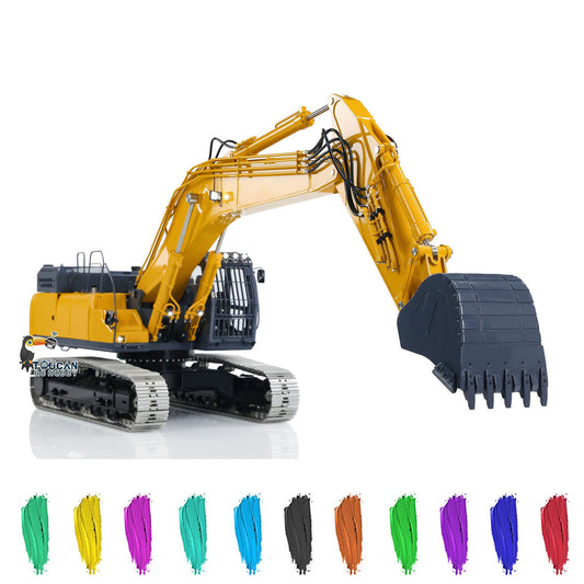 LESU 1/14 RC Hydraulic Digger SK500LC Metal Wireless Remote Control Excavators AOUE-SK500 Simulation Engineer Vehicles Model