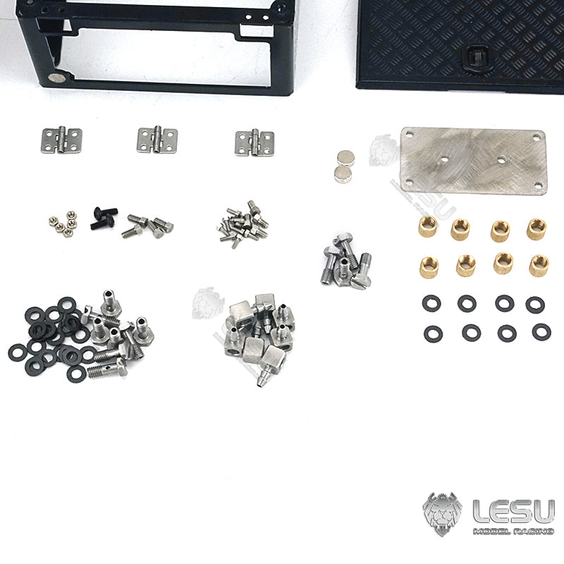 LESU Tool Box Reversing Valve Oil Pipe Set for Z0031 1/14 Remote C Roll on/off Crane Hydraulic Truck RC Dumper TGS Model