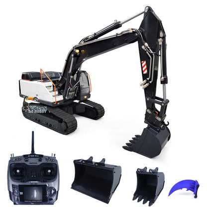 Metal MTMODEL 1/14 2 Arms RC Hydraulic Excavator EC380 Tracked Electric Wireless Control Digger Heavy Machine Vehicles Model