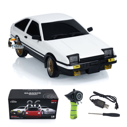 LDRC LD1801 1/18 Scale RC Drift Car RWD AE86 Racing Vehicles Flip Light Gyroscope High Speed DIY Model Ready to Run