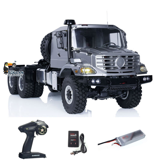 JDModel 1/14 Scale 6x6 RC Off-road Tractor Truck Remote Controlled Car Differential Axles Light Sound System RTR Ver